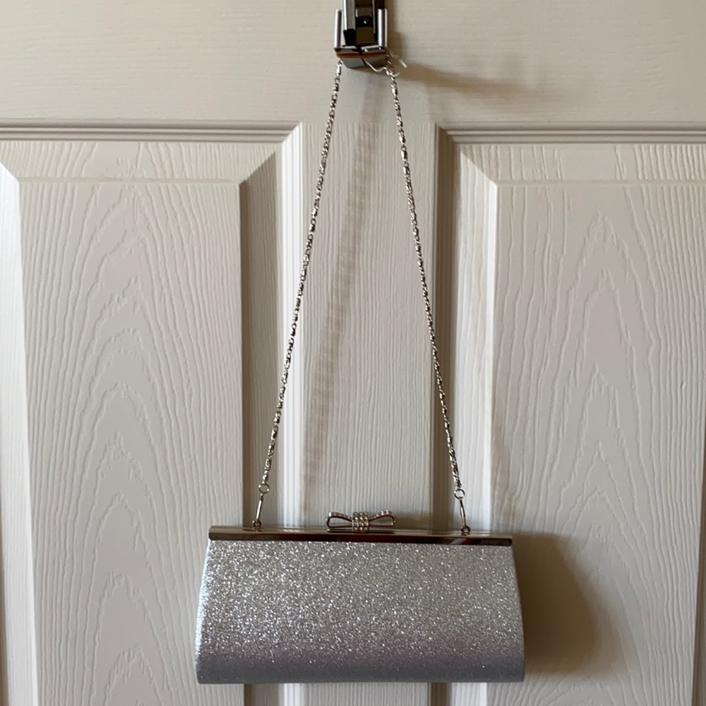 Silver Pocketbook Purse Dressy Homecoming/Prom